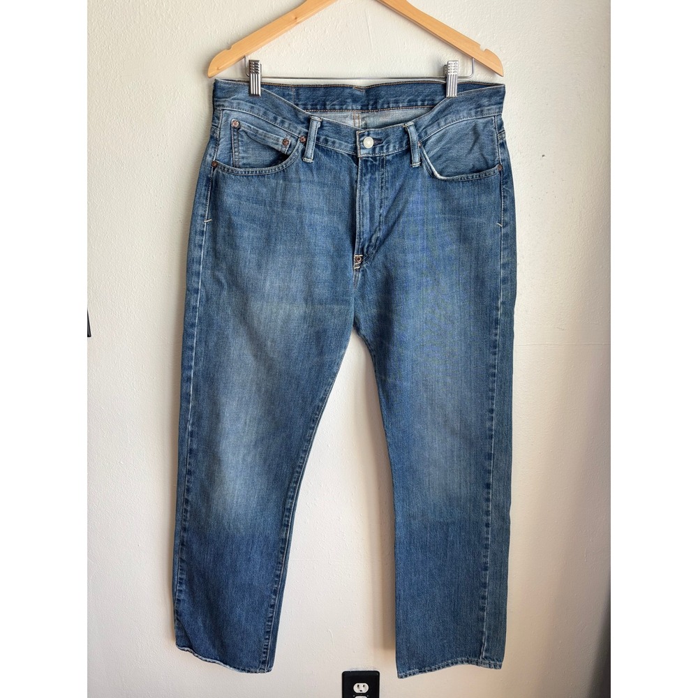 Polo Ralph Lauren Mens Straight Leg Jeans Medium‎ Wash Blue 33x32 (Fits 35x31)